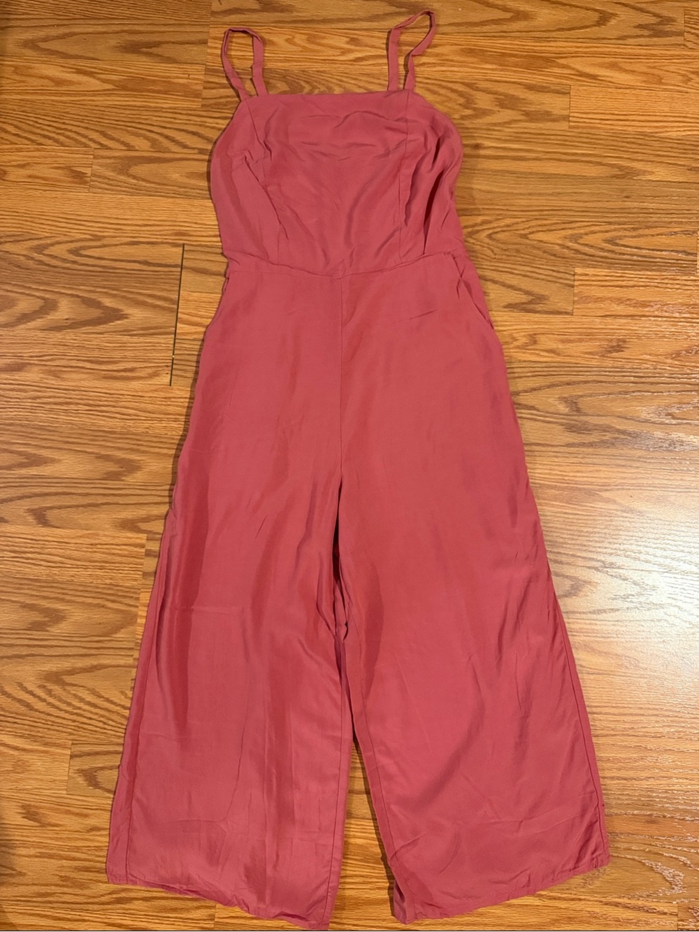 Old Navy Square Neck Wide-Leg Jumpsuit Dusty Rose NWOT